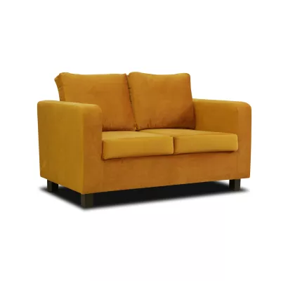 Čalouněná dvoumístná pohovka CRISTALINA - žlutá