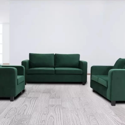 Čalouněná trojmístná pohovka CRISTALINA - zelená