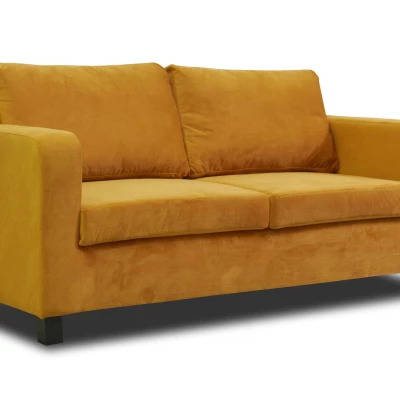 Čalouněná trojmístná pohovka CRISTALINA - žlutá