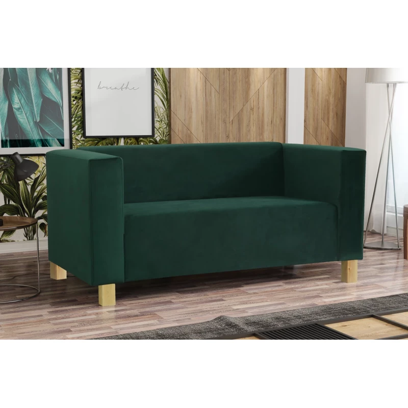 Dvoumístná pohovka BISERKA - zelená / borovice