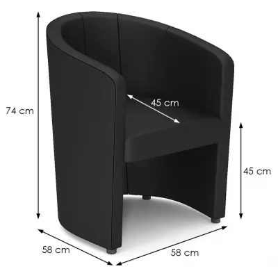 Elegantní křeslo RAMON - červené