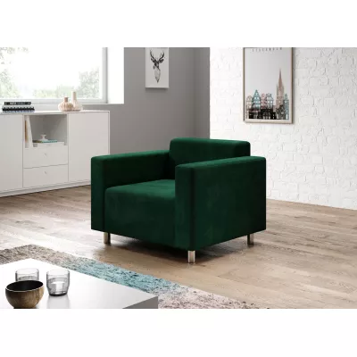 Čalouněné křeslo DALNIM - tmavě zelené