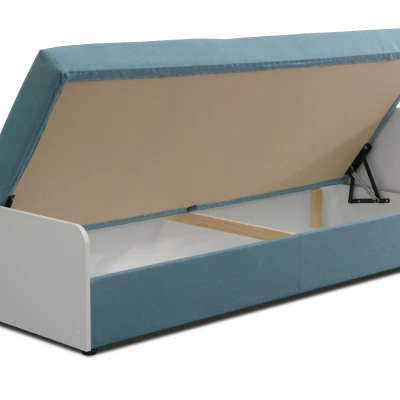 Dětská jednolůžková postel 80x200 JANNA - modrá / bílá