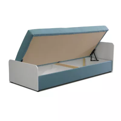 Dětská jednolůžková postel 80x200 JANNA - modrá / bílá