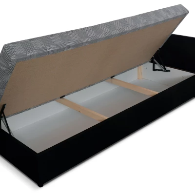 Válenda 80x200 RUOXI s úložným prostorem - tmavě hnědá / hnědá