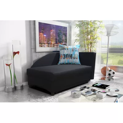 Dětská válenda 80x200 BENIGNA - černá / modrá, pravá