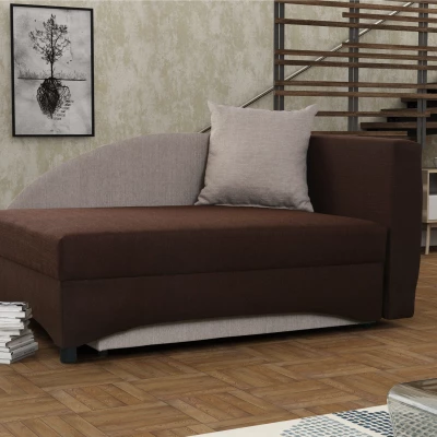 Dětská válenda 80x200 BENIGNA - tmavě hnědá / béžová, pravá