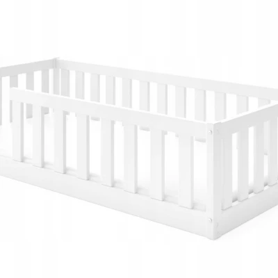 Dětská postel 80x160 SELENE se zábranou - bílá