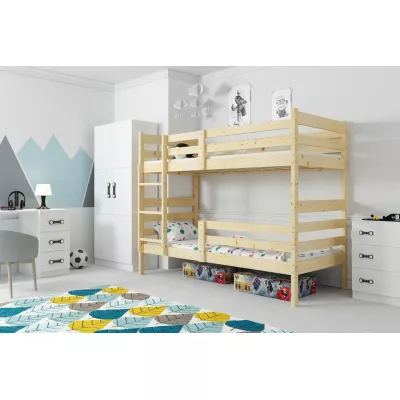 Dětská patrová postel 90x190 MELANIE - borovice