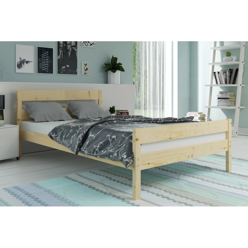 Manželská postel 140x200 SERAPHINA - borovice