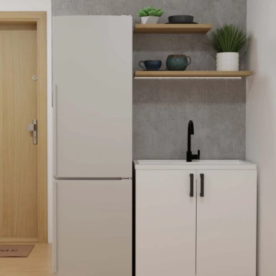 Spodní kuchyňská skříňka pod dřez 80 cm KAINA - bílá