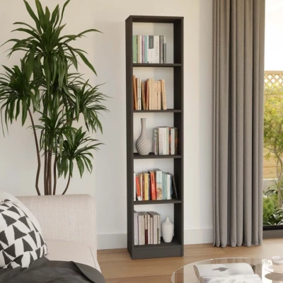 Úzká knihovna RAUNO - 40 cm, antracit