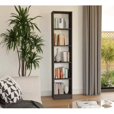 Úzká knihovna RAUNO - 40 cm, antracit