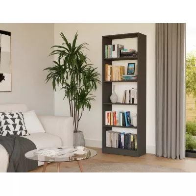 Úzká knihovna RAUNO - 60 cm, antracit