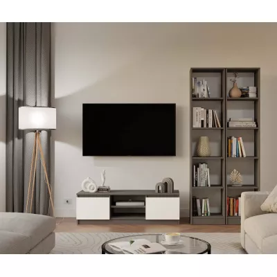 Stolek pod televizi SABA 1 - antracit / bílý