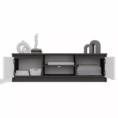 Stolek pod televizi SABA 1 - antracit / bílý