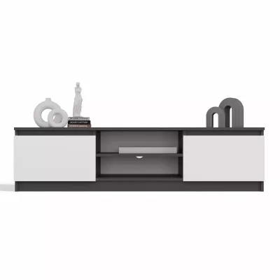 Televizní stolek SABA 2 - antracit / bílý