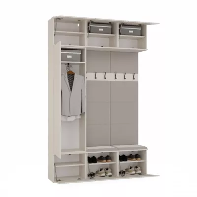 Předsíňová stěna s věšáky OPELIKA - kašmír