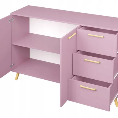 VÝPRODEJ - Kombinovaná komoda AGNESA - grafitová