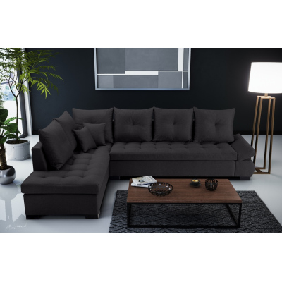 VÝPRODEJ - Elegantní sedací souprava GLASI - černá