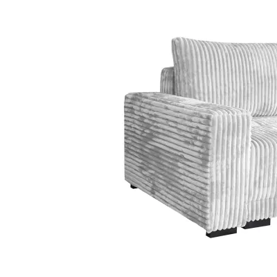 VÝPRODEJ - Rohová rozkládací sedačka OLLIONA - světlá šedá