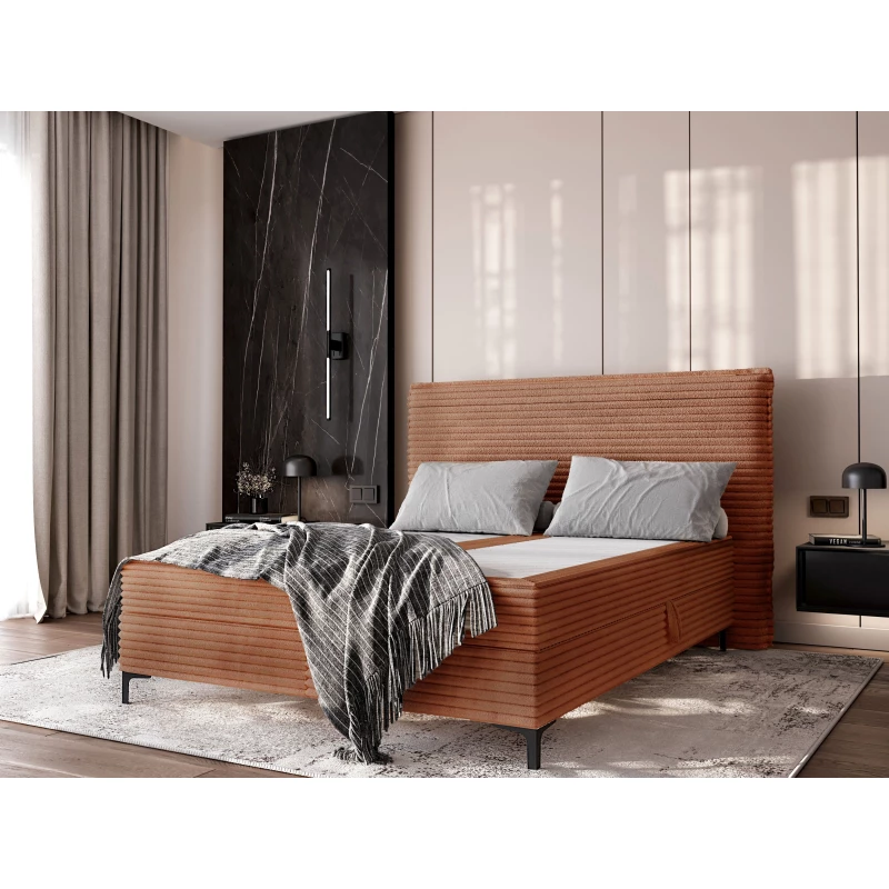 Kontinentální postel 160x200 MADRONA - cihlová