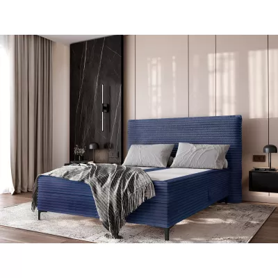 Kontinentální postel 160x200 MADRONA - modrá