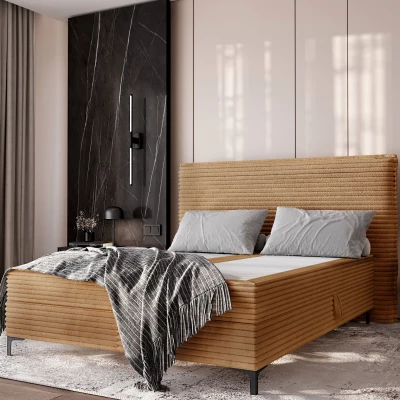 Kontinentální postel 180x200 MADRONA - oranžová