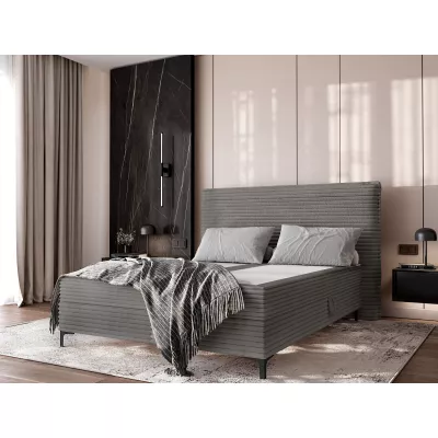 Kontinentální postel 180x200 MADRONA - šedá