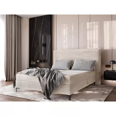 Kontinentální postel 200x200 MADRONA - smetanová