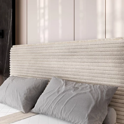 Kontinentální postel 200x200 MADRONA - khaki