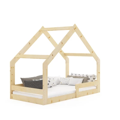 Domečková postel 80x160 SHIRA s matrací - borovice