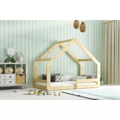 Domečková postel 80x160 SHIRA s matrací - borovice