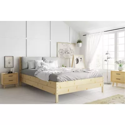 Manželská postel 180x200 FALLON s matrací - borovice