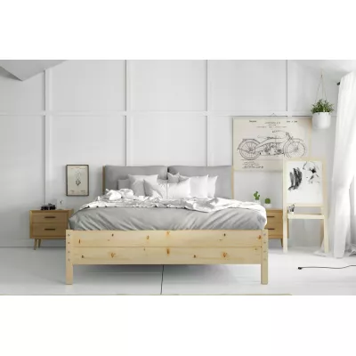 Manželská postel 180x200 FALLON s matrací - borovice