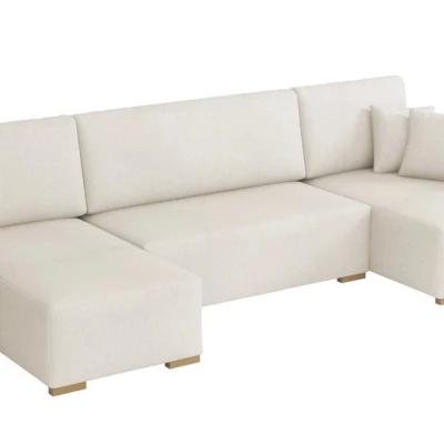 Sedačka do U na každodenní spaní LUIKA - špinavá bílá