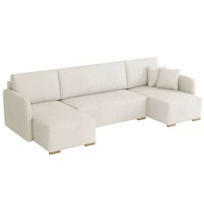 Sedačka do U na každodenní spaní LUIKA - špinavá bílá