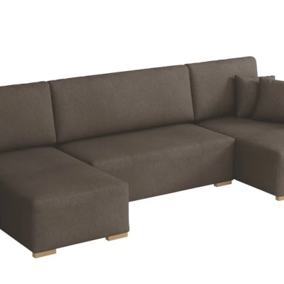 Sedačka do U na každodenní spaní LUIKA - šedá