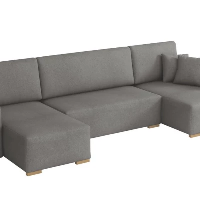 Sedačka do U na každodenní spaní LUIKA - tmavá šedá