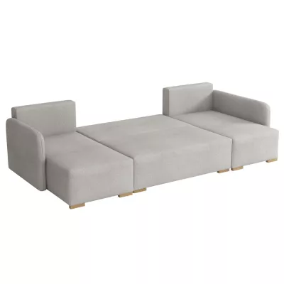 Sedačka do U na každodenní spaní LUIKA - tmavá šedá