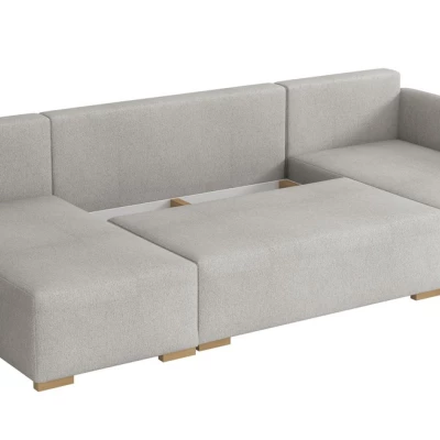 Sedačka do U na každodenní spaní LUIKA - šedá