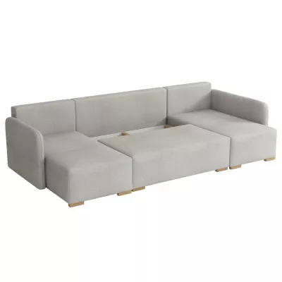 Sedačka do U na každodenní spaní LUIKA - béžovohnědá