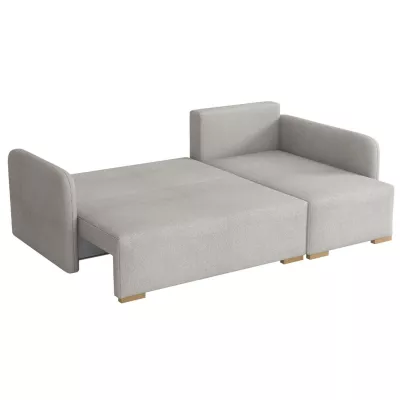 Rohová sedačka na každodenní spaní LUIKA - černá