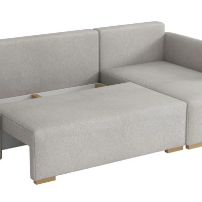 Rohová sedačka na každodenní spaní LUIKA - černá