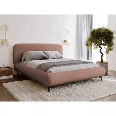 Postel s úložným prostorem 200x200 VLADA - růžová