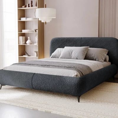 Postel s úložným prostorem 180x200 VLADA - antracitová