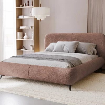 Postel s úložným prostorem 180x200 VLADA - růžová