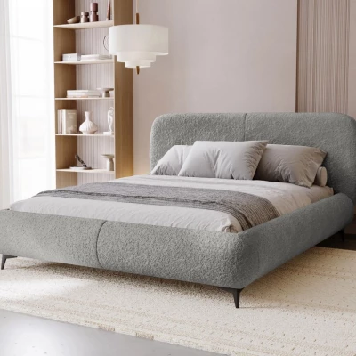 Postel s úložným prostorem 160x200 VLADA - šedá