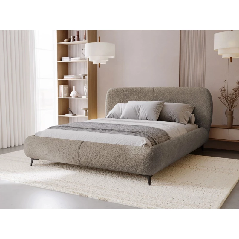 Postel s úložným prostorem 160x200 VLADA - béžovošedá