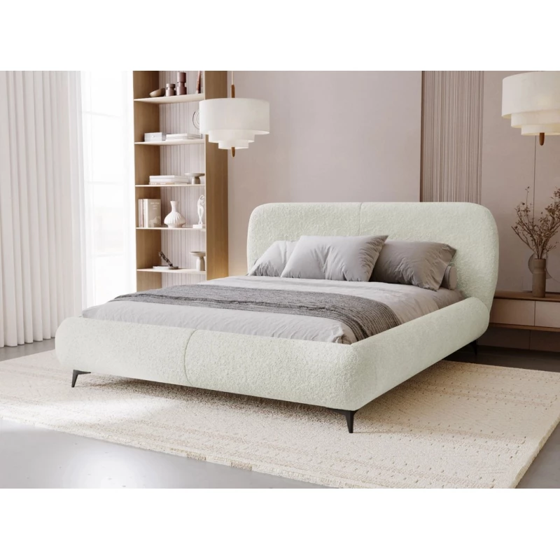 Postel s úložným prostorem 140x200 VLADA - smetanová